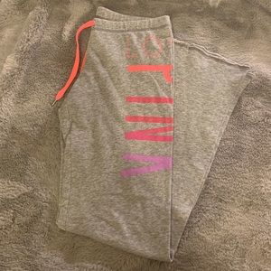 VS Pink grey sweatpants